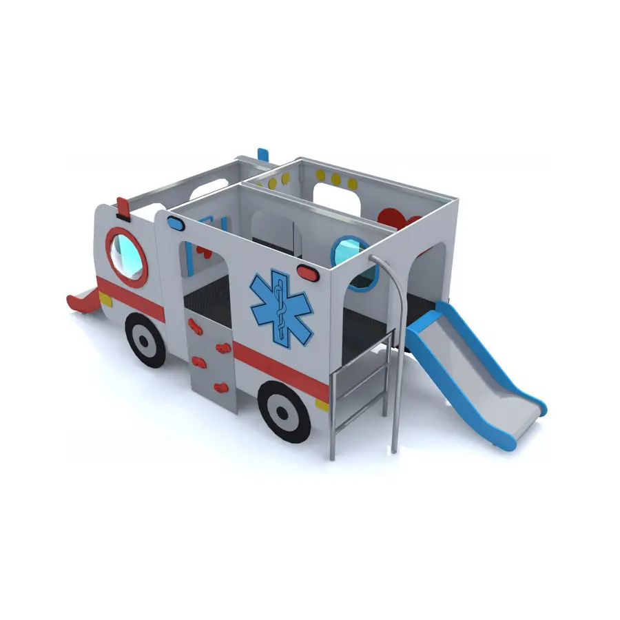 Lekehus | Ambulanse stor Lekebil i tre 