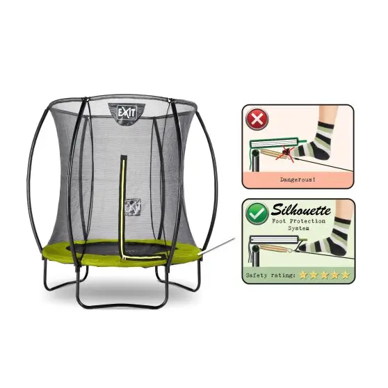 EXIT Silhouette trampoline 183 cm | Inkl. sikkerhetsnett 