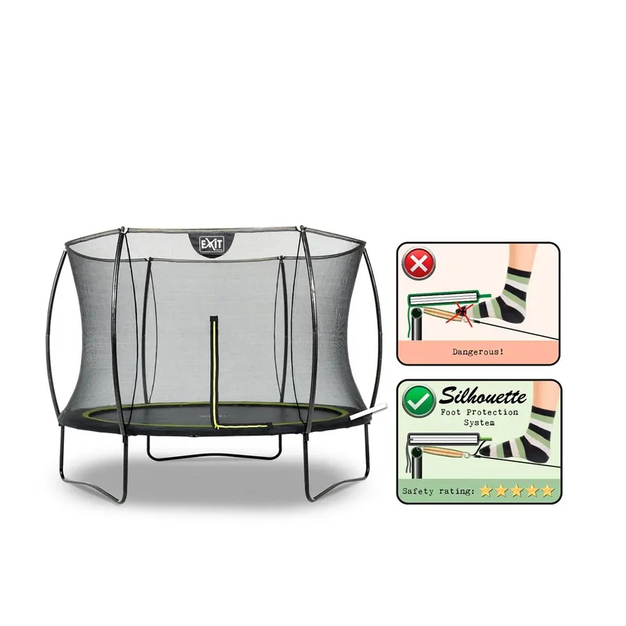 EXIT Silhouette trampoline 305 cm | Sikkerhetsnett 