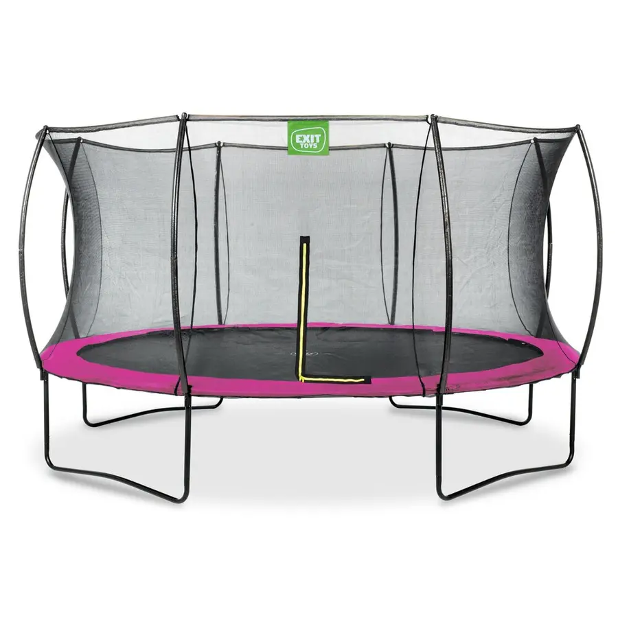 EXIT Silhouette trampoline 427 cm | Sikkerhetsnett |  Rosa 