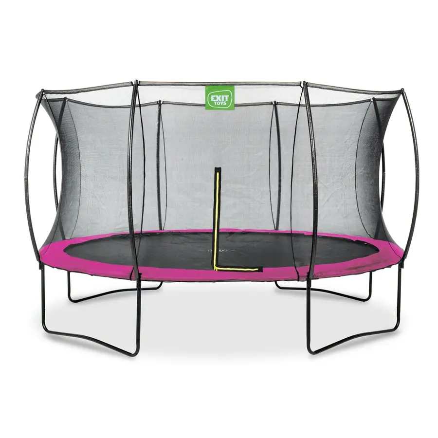 EXIT Silhouette trampoline 427 cm | Sikkerhetsnett |  Rosa 