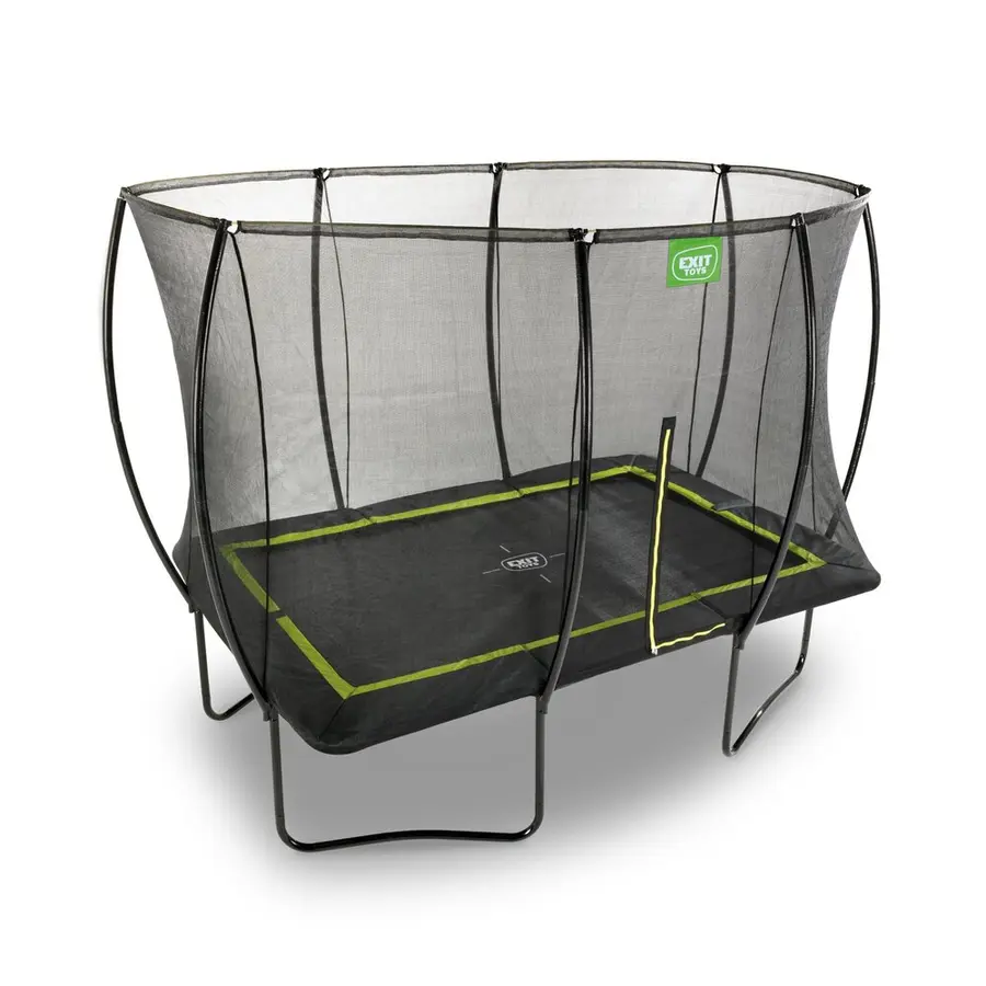 EXIT Silhouette trampoline 214 x 305 cm | Svart | Sikkerhetsnett 