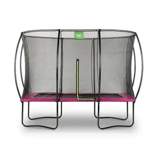 EXIT Silhouette trampoline 214 x 305 cm | Rosa | Sikkerhetsnett