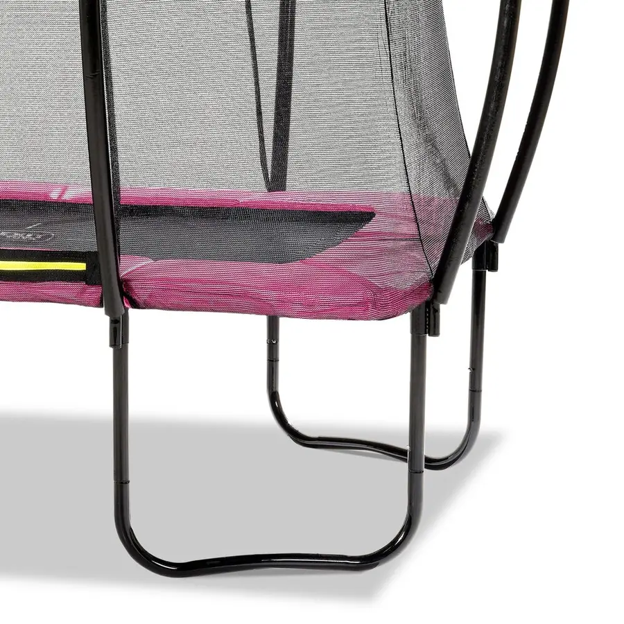 EXIT Silhouette trampoline 214 x 305 cm | Rosa | Sikkerhetsnett 