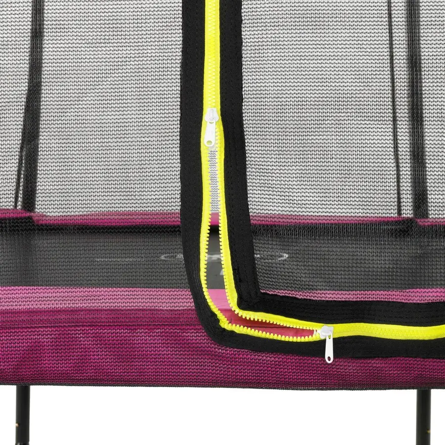EXIT Silhouette trampoline 214 x 305 cm | Rosa | Sikkerhetsnett 