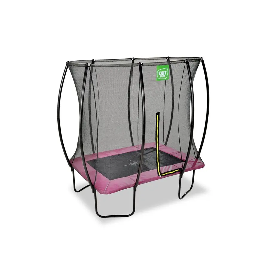 EXIT Silhouette trampoline 214 x 305 cm | Rosa | Sikkerhetsnett 