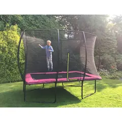 EXIT Silhouette trampoline 214 x 305 cm | Rosa | Sikkerhetsnett