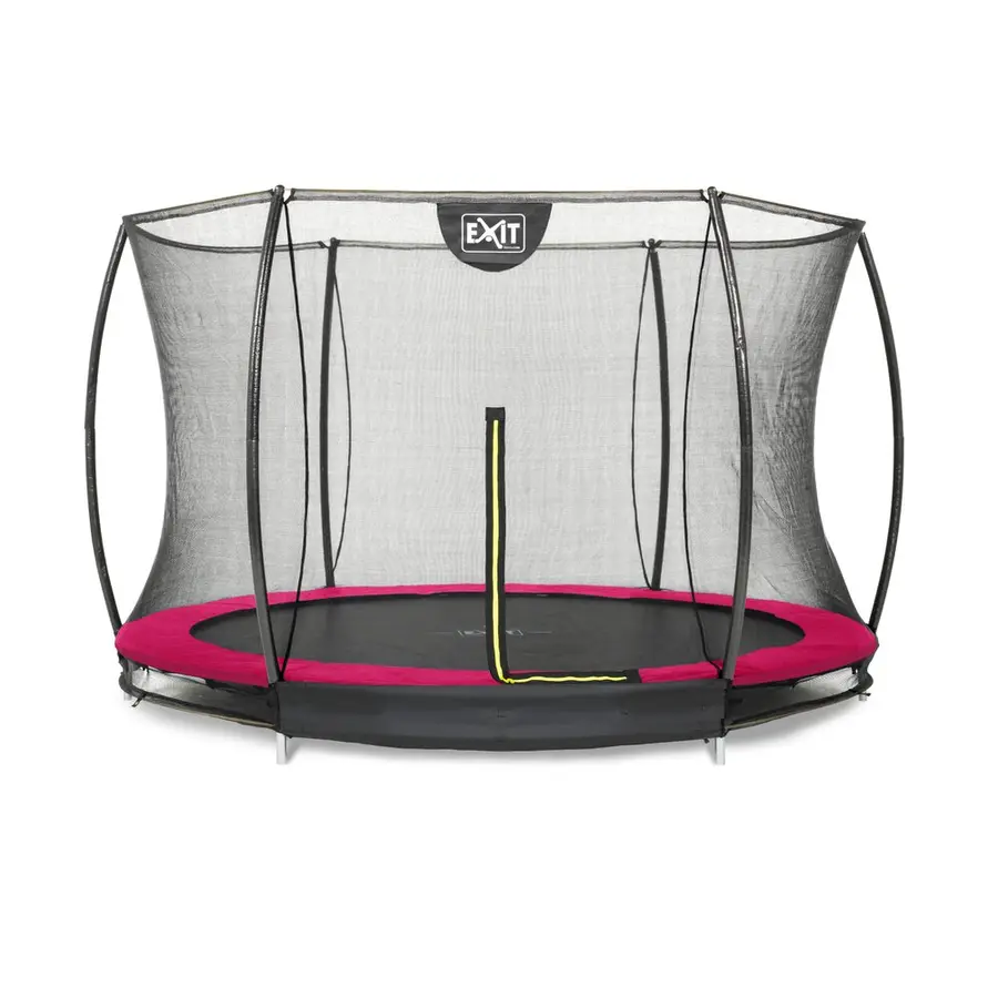 EXIT Silhouette bakketrampoline 305 cm | Rosa | Inkl. sikkerhetsnett 