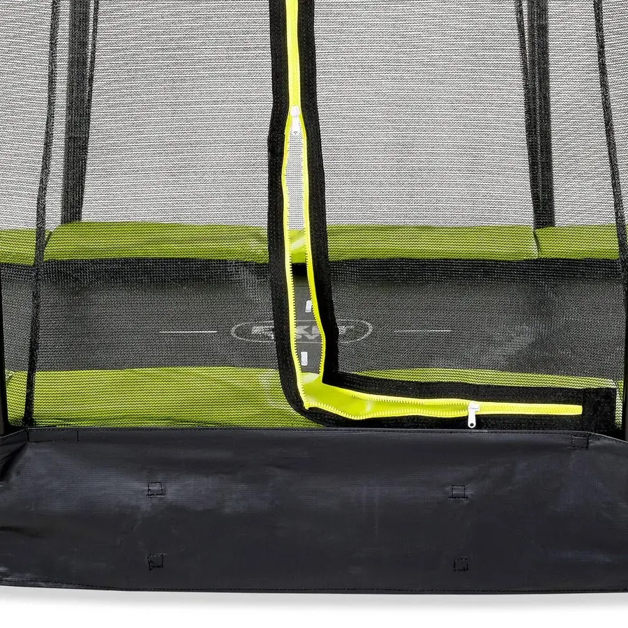 EXIT Silhouette bakketrampoline 427 cm | Lime | Inkl. sikkerhetsnett 