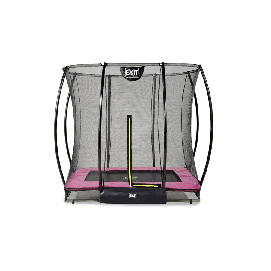 EXIT Silhouette bakketrampoline 153 x 214 cm | Rosa | Sikkerhetsnett 