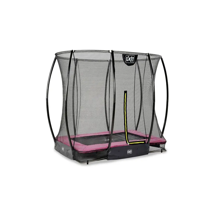 EXIT Silhouette bakketrampoline 153 x 214 cm | Rosa | Sikkerhetsnett 