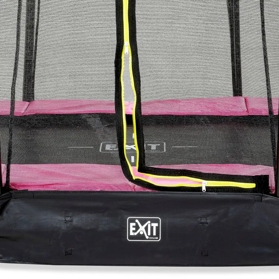 EXIT Silhouette bakketrampoline 153 x 214 cm | Rosa | Sikkerhetsnett 