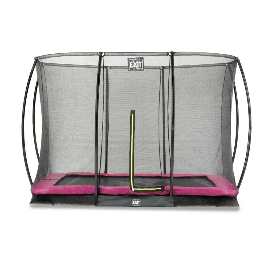 EXIT Silhouette bakketrampoline 214 x 305 cm | Rosa | Sikkerhetsnett 