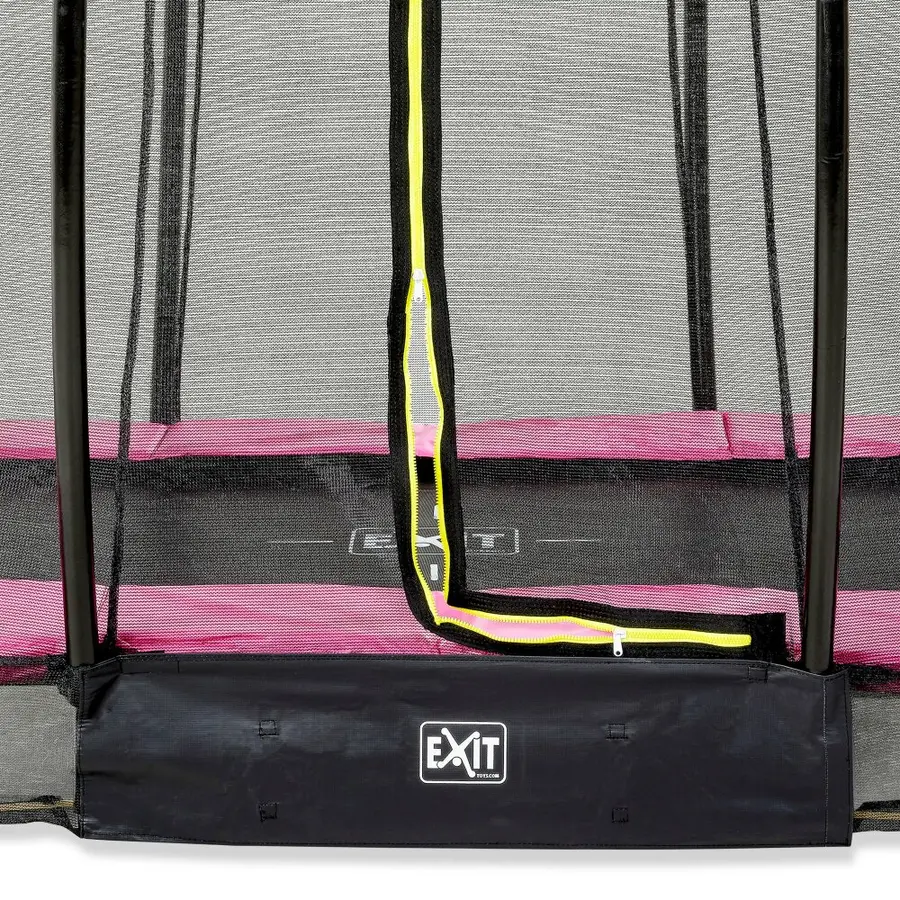 EXIT Silhouette bakketrampoline 214 x 305 cm | Rosa | Sikkerhetsnett 