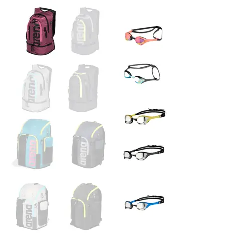 Arena Backpack Ryggsekk Utstyrspakke Ryggsekk | Kickboard | Sv&#248;mmebrille