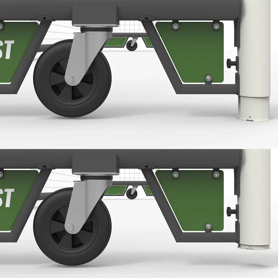 Azteca Fotballmål 7'er mål Inkludert nett, hjul og vekter 