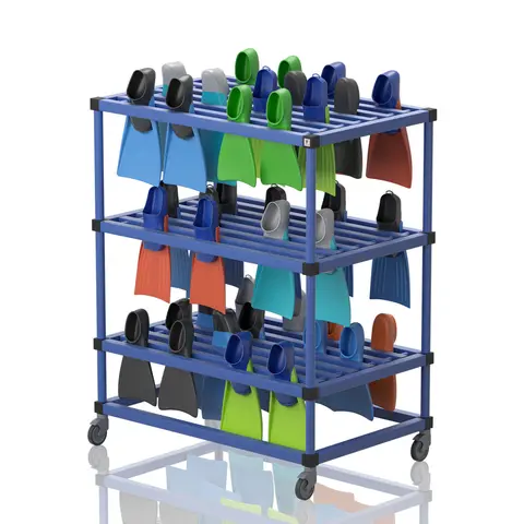 Oppbevaring til svømmeføtter Hylle / oppbevaring til svømmehall