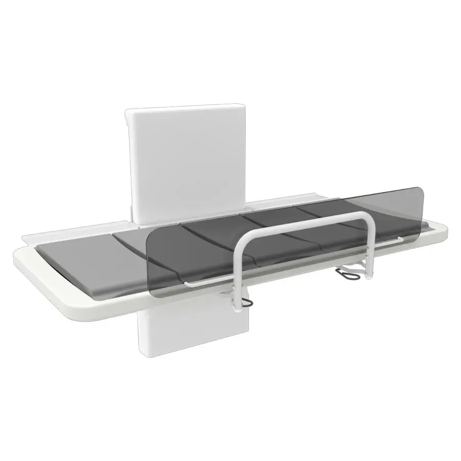 Dusjstellebord med ryggstøtte 146 cm El.| Justerbar|Vegghengt | Ryggstøtte 