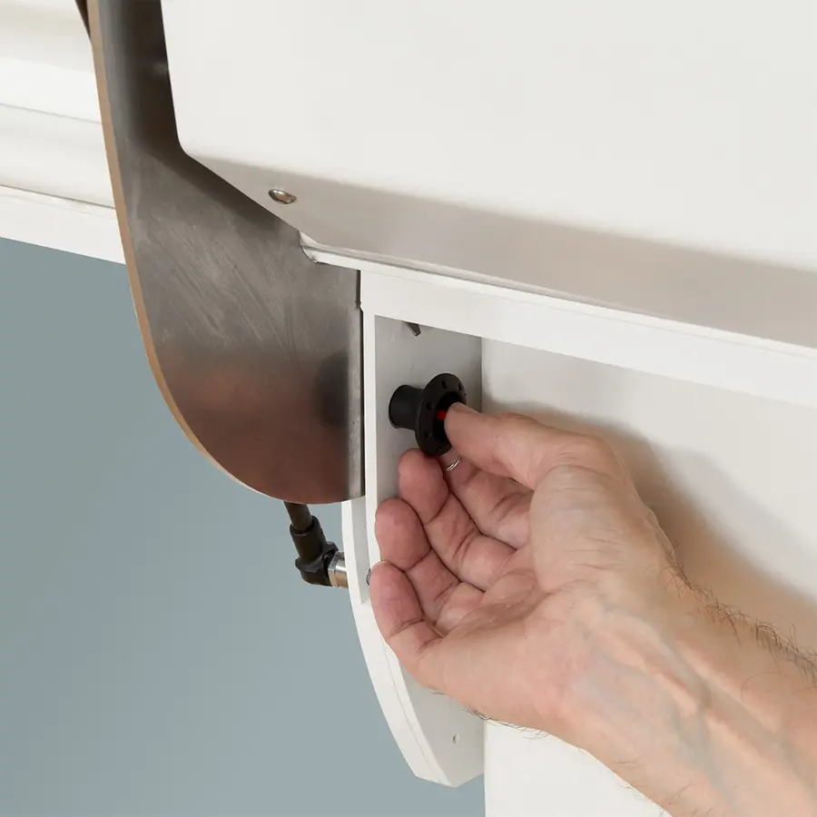 Dusjstellebord med ryggstøtte 146 cm El.| Justerbar|Vegghengt | Ryggstøtte 