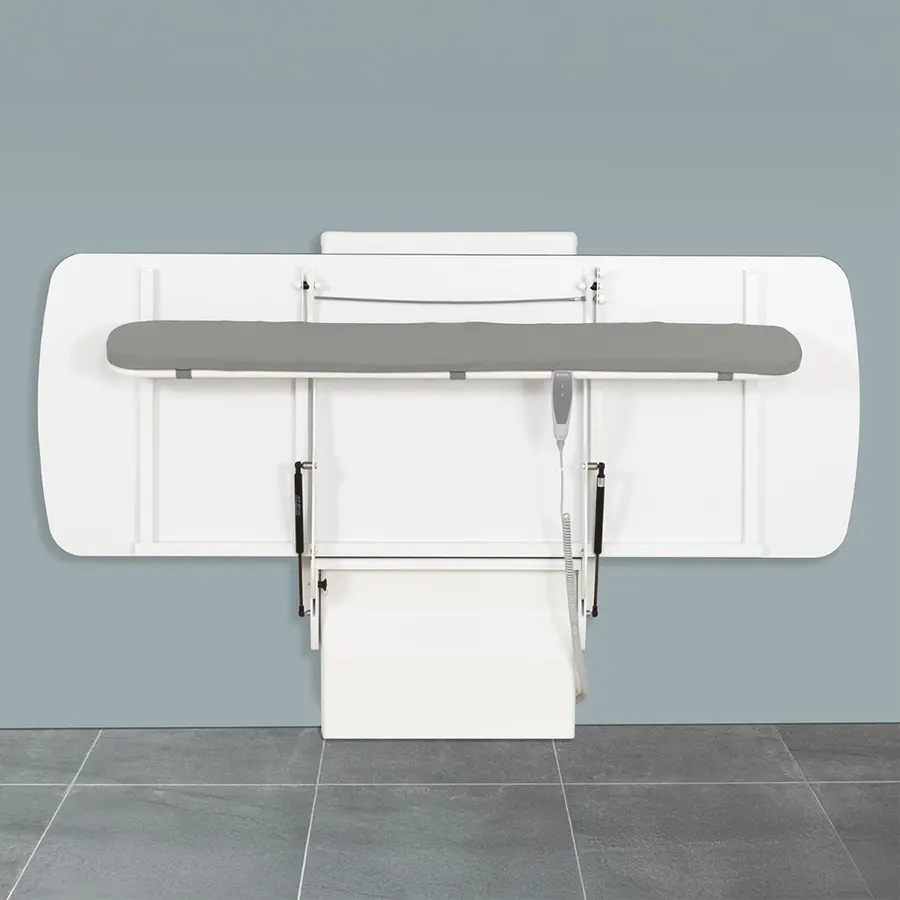 Stellebord med sengehest 120 cm El. | Justerbar| Vegghengt | Sengehest 