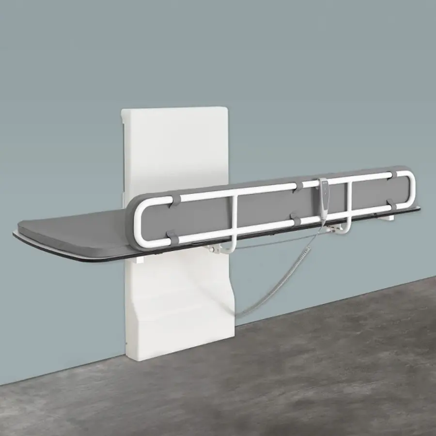 Stellebord med sengehest 120 cm El. | Justerbar| Vegghengt | Sengehest 