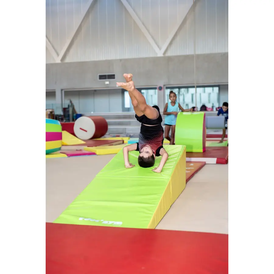 Educ'Gym Skummodul Kile 200x70x48 cm | Gul og lime 