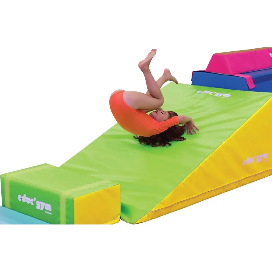 Educ'Gym Skummodul Kile 150x100x60 cm | Gul og lime 