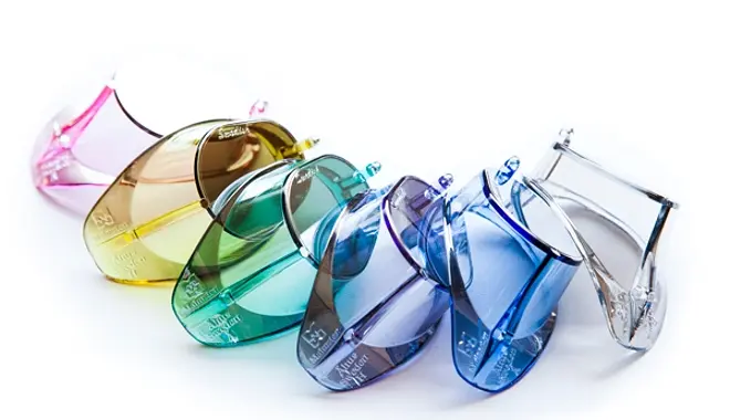 Monterbar Svømmebrille Jewel Citrine (Lyse gul) - Speilglass 