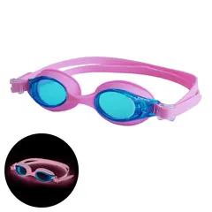 FlowGlow Sv&#248;mmebrille barn og junior FINIS 4-12 &#229;r | Rosa | Lyser i m&#248;rket