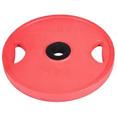 Vektskive Gymleco Olympisk - 25 kg Hull: 50 mm | R&#248;d