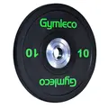 Vektskive Gymleco Bumper Plates 10 kg Hull: 50 mm | Svart