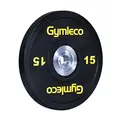 Vektskive Gymleco Bumper Plates 15 kg Hull: 50 mm | Svart