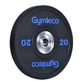 Vektskive Gymleco Bumper Plates 20 kg Hull: 50 mm | Svart