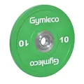 Vektskive Gymleco Bumper Plates 10 kg Hull: 50 mm | Grønn