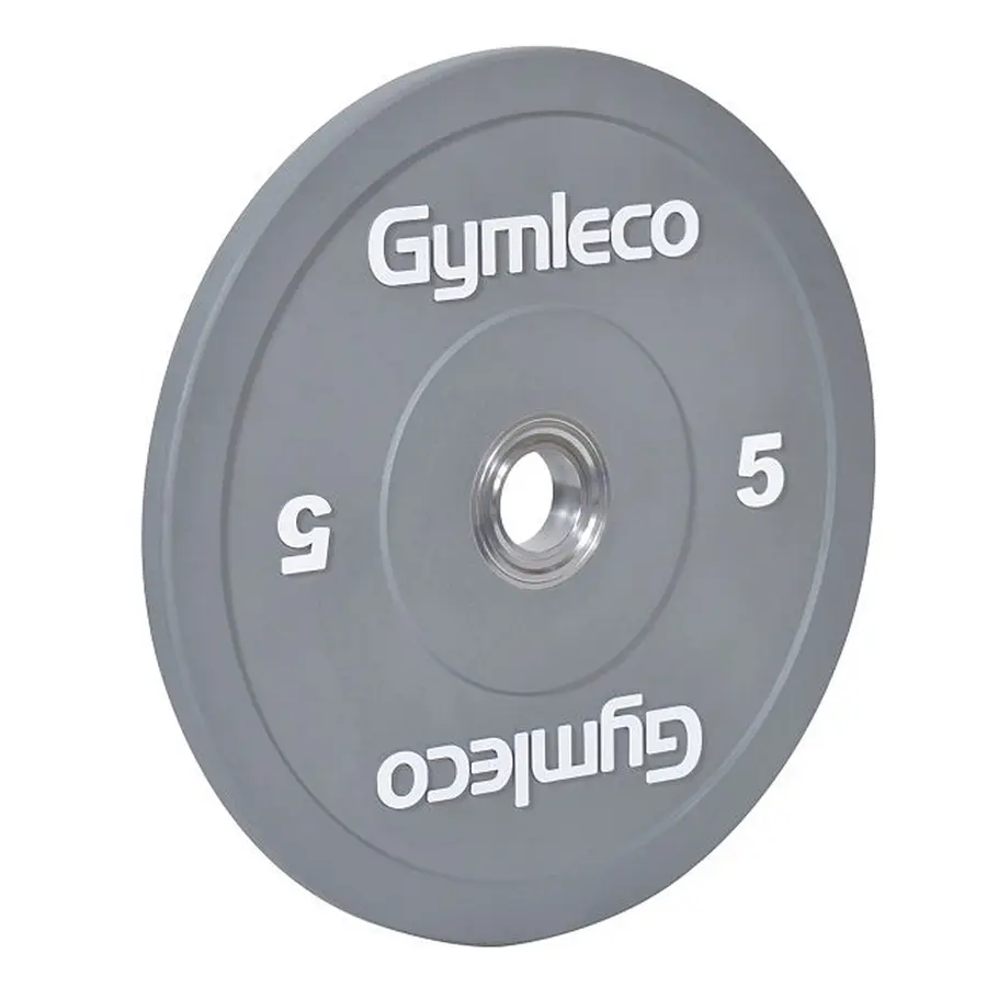 Vektskive Gymleco Bumper Plates 5 kg Hull: 50 mm | Grå 