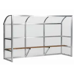 Trener- og innbytterbenk 3 meter Helsveiset polykarbonat | 6-7 personer