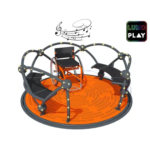 Karusell Atomic Lumo Play Tilpasset rullestol | Lekeplass