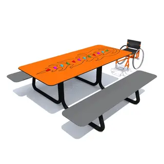 Piknikbord Festo Lumo Tilpasset rullestol | Lekeplass