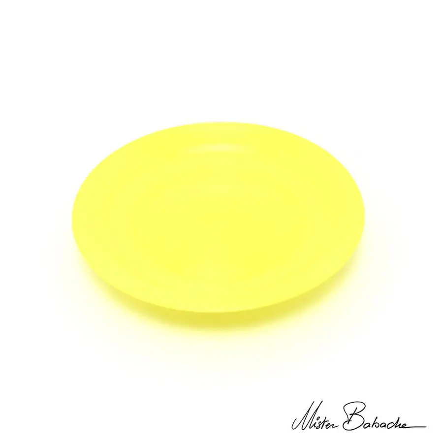 MB Sjongleringstallerken | 24 cm | Gul Uten pinne | Sjonglering 