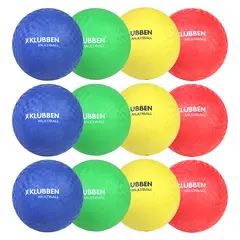 Klubben Multiball sett | 15 cm 4 ulike farger | 12 stk