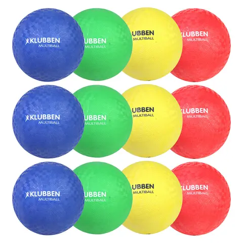 Klubben Multiball sett | 15 cm 4 ulike farger | 12 stk