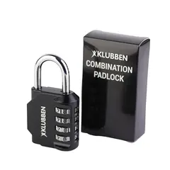 Hengelås Klubben med kode Svart kodelås - 4 sifret tallkombinasjon