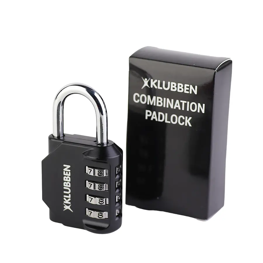 Hengelås Klubben med kode Svart kodelås - 4 sifret tallkombinasjon 