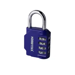 Hengelås Klubben med kode Blå kodelås - 4 sifret tallkombinasjon
