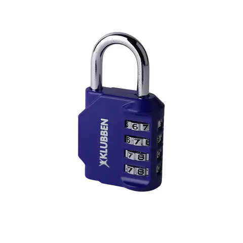 Hengelås Klubben med kode Blå kodelås - 4 sifret tallkombinasjon