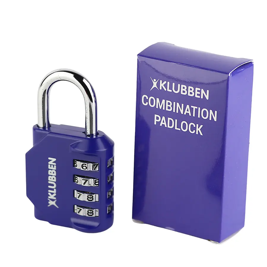 Hengelås Klubben med kode Blå kodelås - 4 sifret tallkombinasjon 