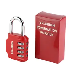 Hengelås Klubben med kode Rød kodelås - 4 sifret tallkombinasjon
