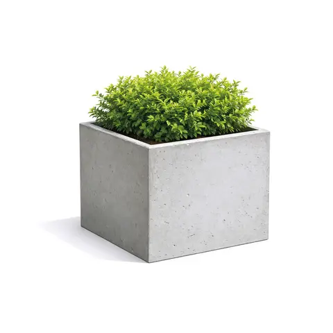 Blomsterkasse 50 cm Blomsterkasse i betong