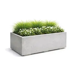 Blomsterkasse 100 cm Blomsterkasse i betong