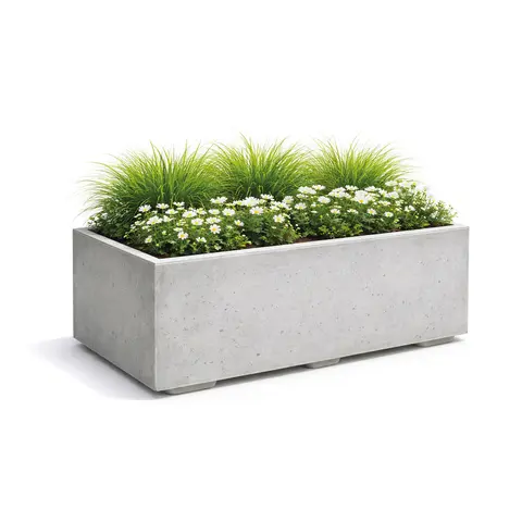Blomsterkasse 100 cm Blomsterkasse i betong